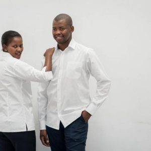 Poly cotton Lounge Shirt White